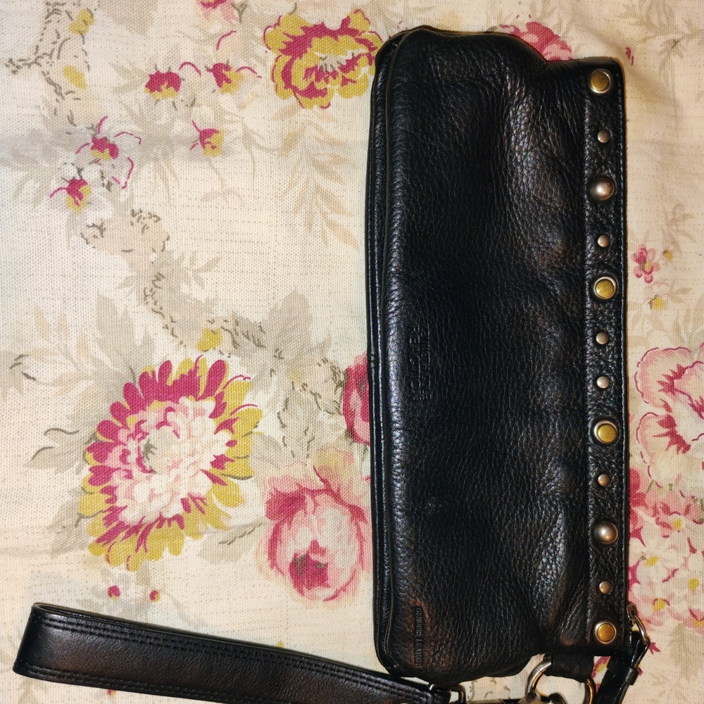Kenneth Cole Reaction Black Wristlet with Stud Details
